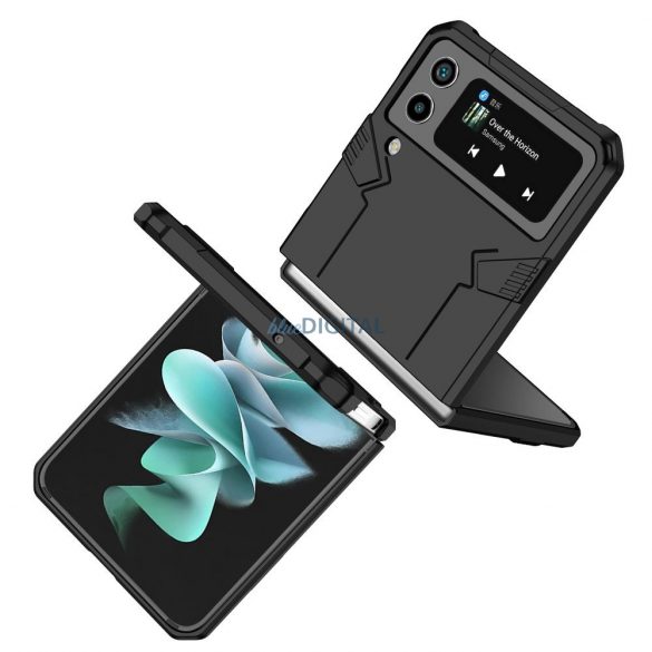 Husă MECHA Forcell pentru SAMSUNG Galaxy Z Flip 3 5G negru