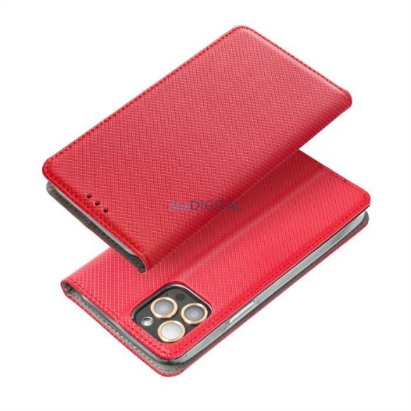 Cartea Smart Case pentru MOTOROLA E22 / E22i rosie