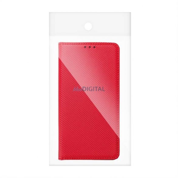 Cartea Smart Case pentru MOTOROLA E22 / E22i rosie