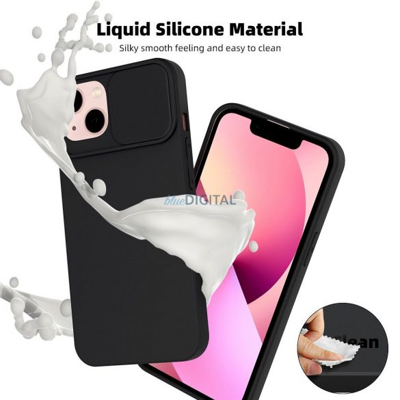 Husa SLIDE pentru IPHONE 14 Plus neagra