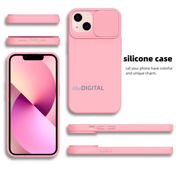 Husa SLIDE pentru IPHONE 14 Plus roz deschis