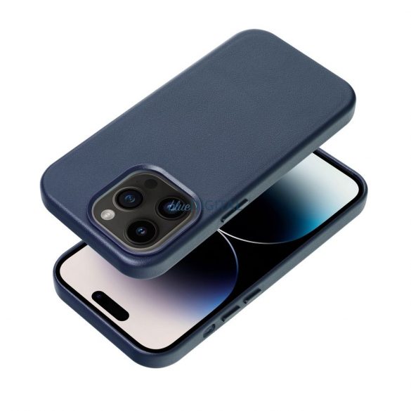 Husă Mag din piele pentru IPHONE 12 PRO albastru indigo