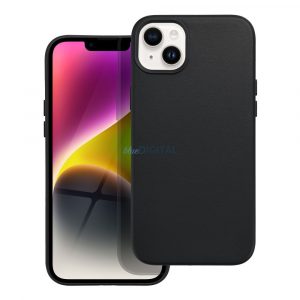 Carcasa din piele pentru IPHONE 14 PLUS neagra