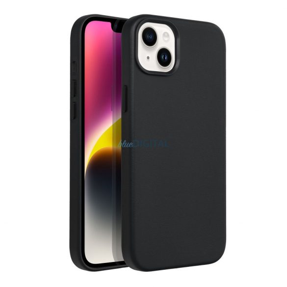 Carcasa din piele pentru IPHONE 14 PLUS neagra