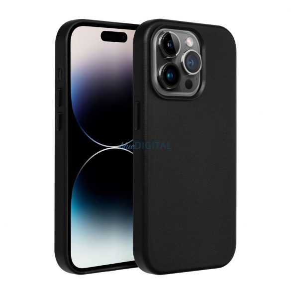 Husă Mag din piele pentru IPHONE 14 PRO negru