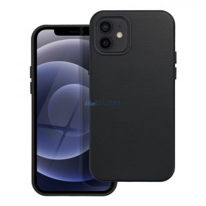 Husă Mag din piele pentru IPHONE 12 negru