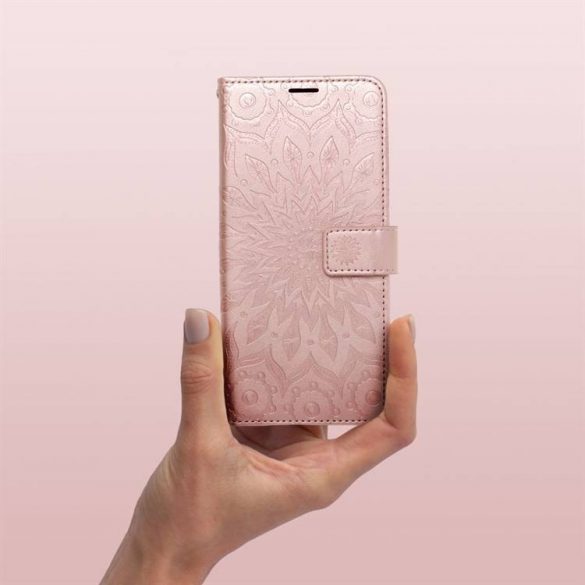 MEZZO Husă carte pentru IPHONE 11 mandala rose gold