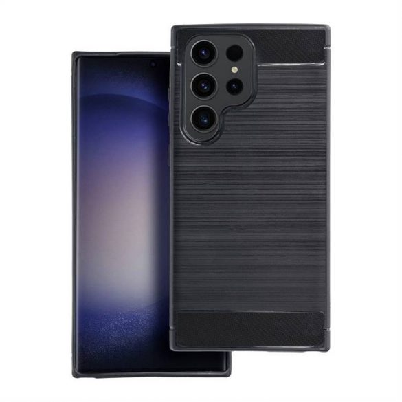 Husă CARBON pentru SAMSUNG Galaxy S23 Ultra negru