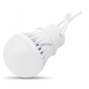 Bec LED la USB lumină albă 3W cablu lung 1m 200lm