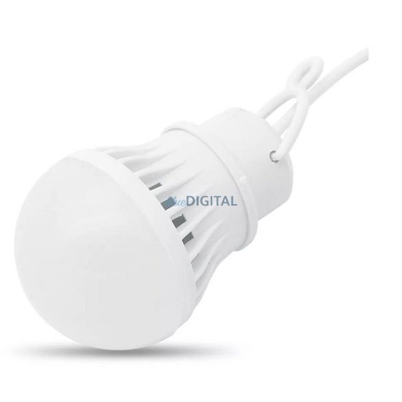 Bec LED la USB lumină albă 5W cablu lung 1m 350lm