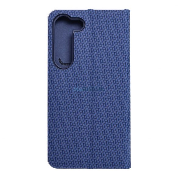 LUNA Book Carbon pentru SAMSUNG S23 albastru