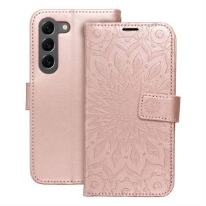 MEZZO Husă carte pentru SAMSUNG S23 mandala rose gold