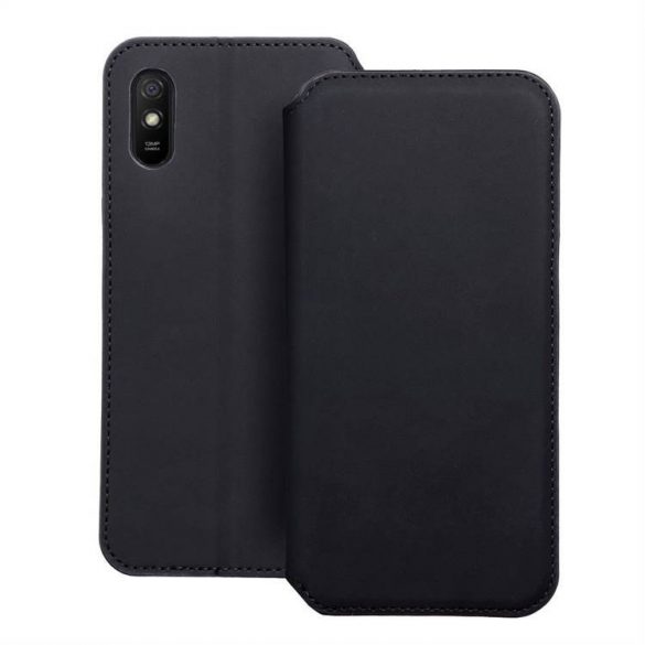 Cartea Dual Pocket pentru XIAOMI Redmi 9A / 9AT negru