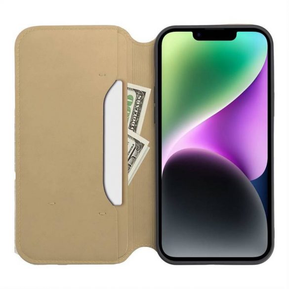 Cartea Dual Pocket pentru IPHONE 14 PLUS gold