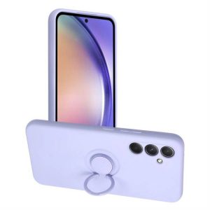 Husă SILICONE RING pentru SAMSUNG Galaxy A54 5G violet