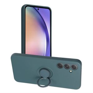 Husă SILICONE RING pentru SAMSUNG Galaxy A54 5G verde