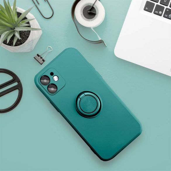 Husă SILICONE RING pentru SAMSUNG Galaxy A54 5G verde