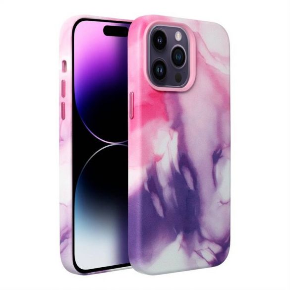 Husă din piele pentru stropire violet pentru IPHONE 14 PLUS