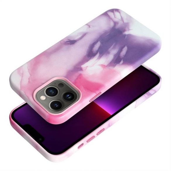 Carcasa din piele pentru IPHONE 13 PRO MAX mov splash