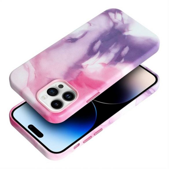 Carcasa din piele pentru IPHONE 12 PRO mov splash