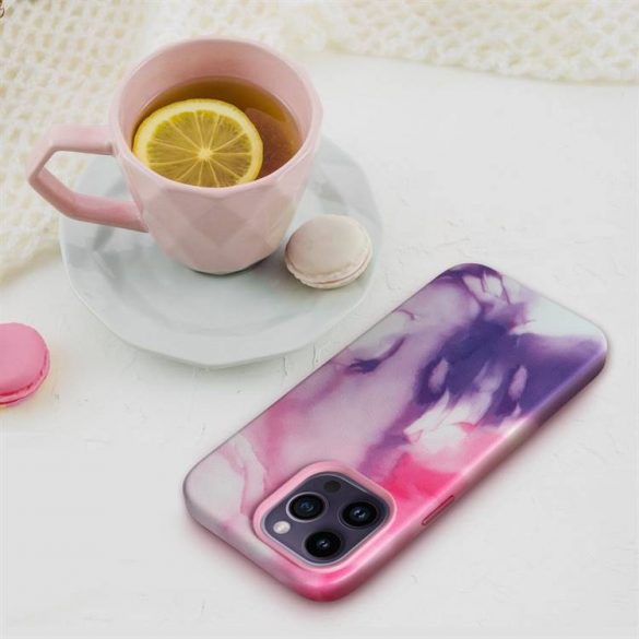 Carcasa din piele pentru IPHONE 12 PRO mov splash