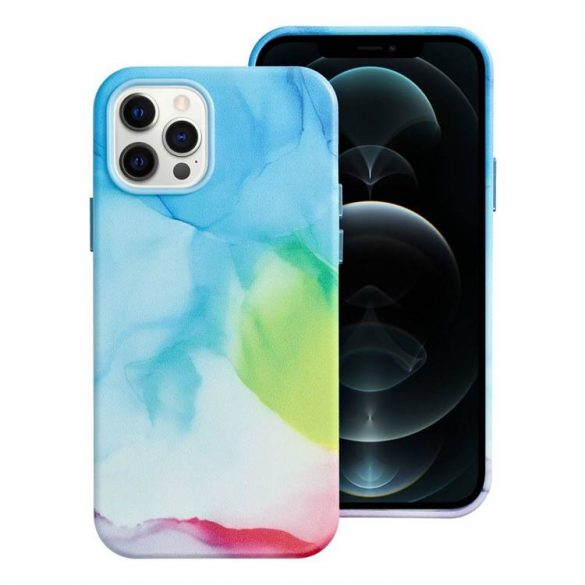 Husă din piele pentru stropire de culoare pentru IPHONE 12 PRO