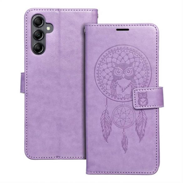 MEZZO Husă carte pentru SAMSUNG A14 4G / A14 5G dreamcatcher violet