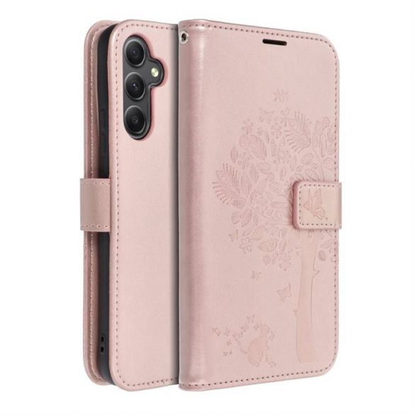 MEZZO Husă carte pentru SAMSUNG A34 5G tree rose gold