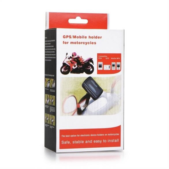 Suport pentru biciclete / scuter pentru telefon mobil impermeabil cu fermoar 6,4 - 8""