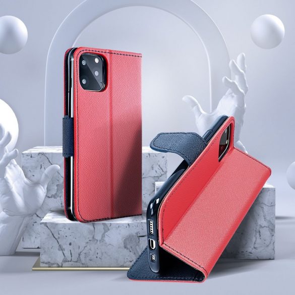 Husa Fancy Book pentru XIAOMI 13 PRO rosie / bleumarin