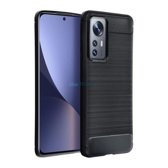 Husa CARBON pentru XIAOMI Redmi NOTE 12 PRO 5G neagra