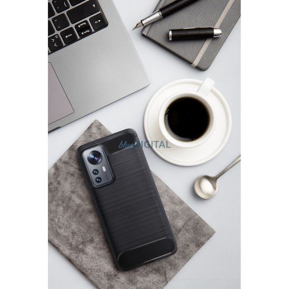 Husa CARBON pentru XIAOMI Redmi NOTE 12 PRO 5G neagra