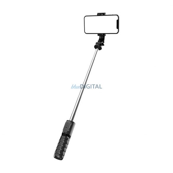 Combo selfie stick cu trepied și telecomandă bluetooth negru Q11 / TR19