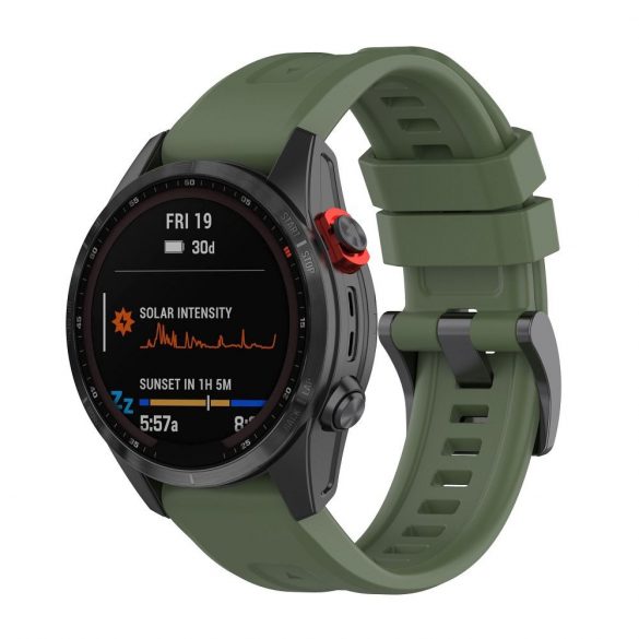 Bratara pentru smartwatch Garmin FENIX 3 / 3HR / 5X / 6X / 6X PRO / 7X / 7X PRO verde inchis (4)