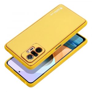 Husă din piele pentru XIAOMI Redmi NOTE 12 4G galben