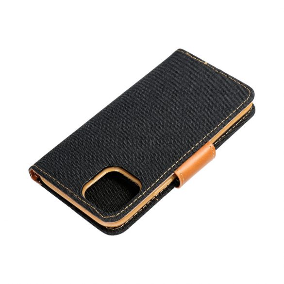 husă carte CANVAS pentru XIAOMI Redmi 12C negru