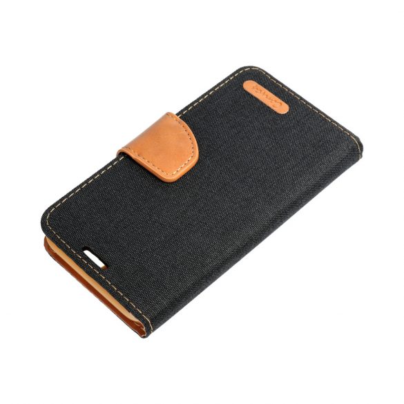 husă carte CANVAS pentru XIAOMI Redmi 12C negru