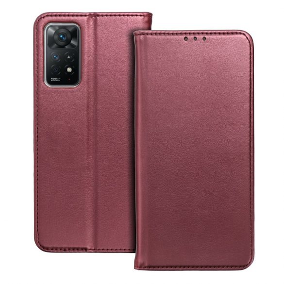 Smart Magneto Husă tip carte for XIAOMI REDMI NOTE 12 4G burgundy