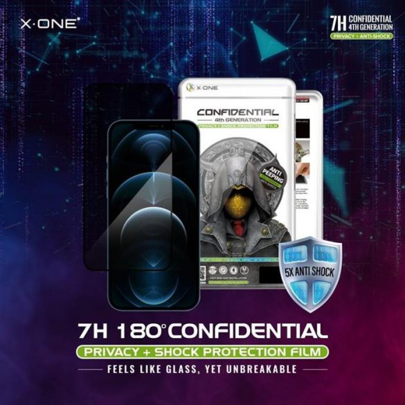 X-ONE Extreme Shock Eliminator a patra generație. Confidențialitate - pentru iPhone 14 Pro