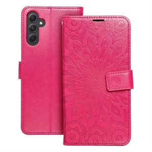 MEZZO Husă carte pentru SAMSUNG A14 4G / A14 5G mandala magenta