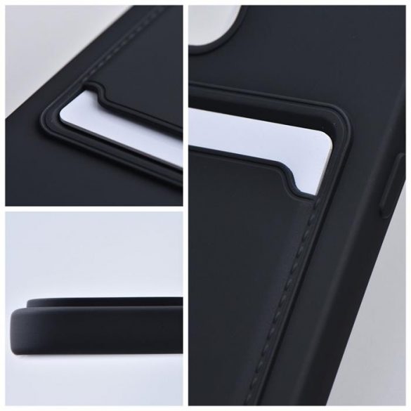 Husa CARD pentru IPHONE 15 PLUS neagra