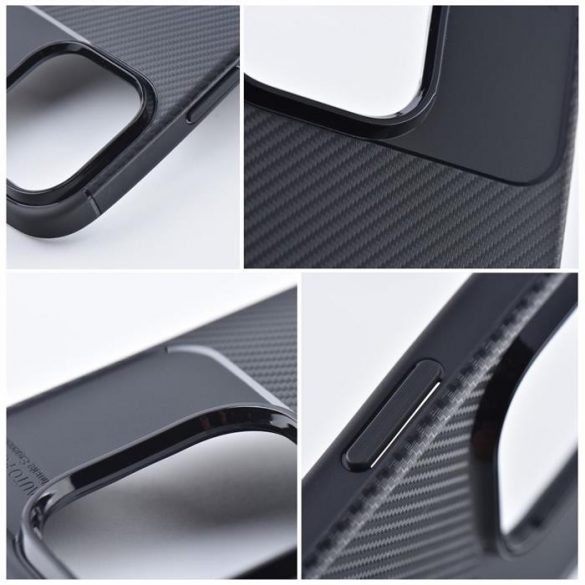 Husa CARBON PREMIUM pentru IPHONE 15 neagra