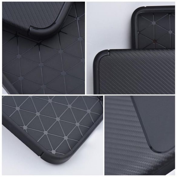 Husa CARBON PREMIUM pentru IPHONE 15 Pro neagra