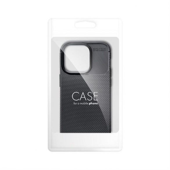 Husa CARBON PREMIUM pentru IPHONE 15 Pro neagra