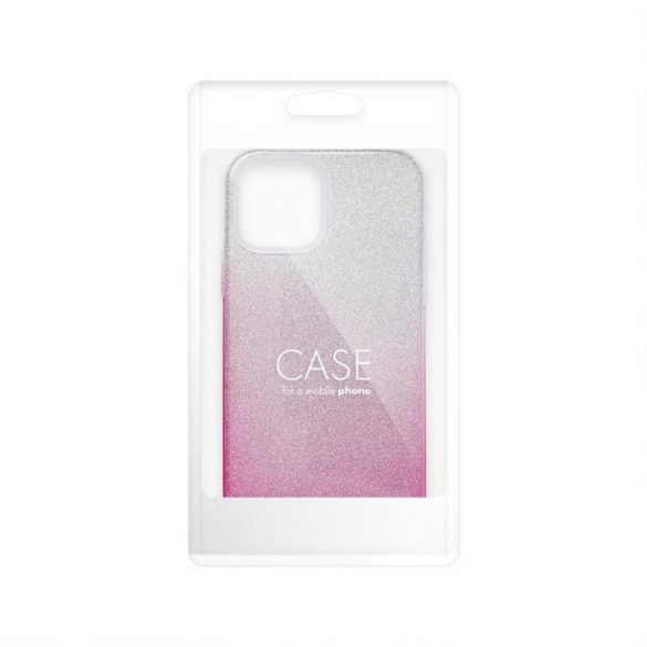 SHINING Husă pentru IPHONE 15 clar / roz