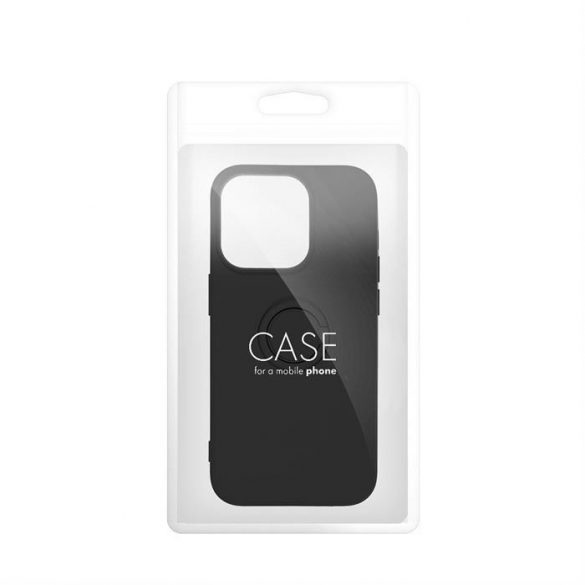 Husa SILICONE RING pentru IPHONE 15 PRO neagra