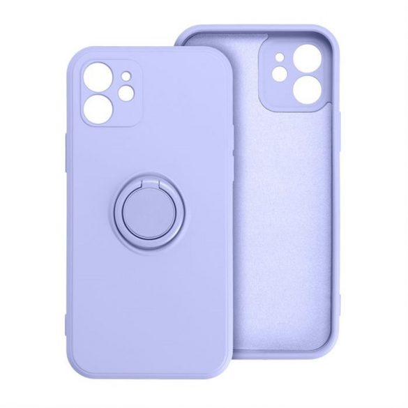 Husa SILICONE RING pentru IPHONE 15 PRO MAX violet