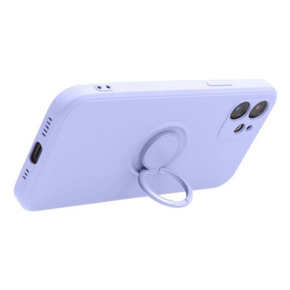 Husa SILICONE RING pentru IPHONE 15 PRO MAX violet