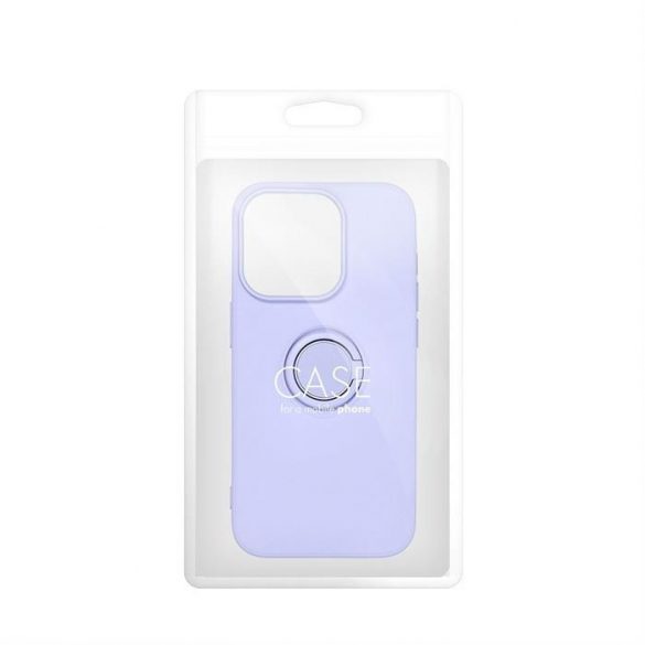 Husa SILICONE RING pentru IPHONE 15 PRO MAX violet