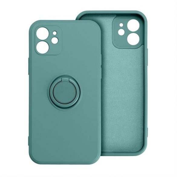 Husa SILICONE RING pentru IPHONE 15 PRO verde